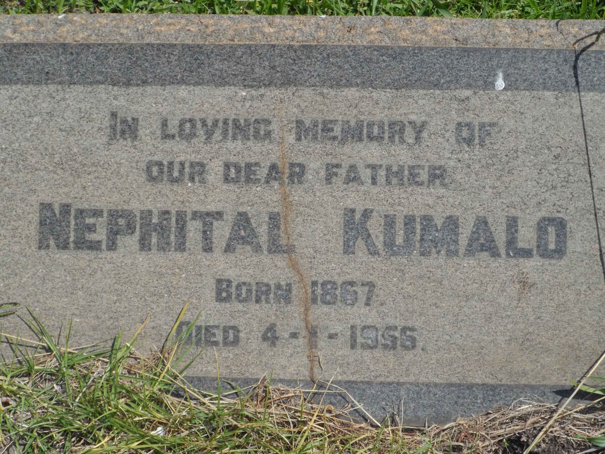 KUMALO Nephital 1867-1956