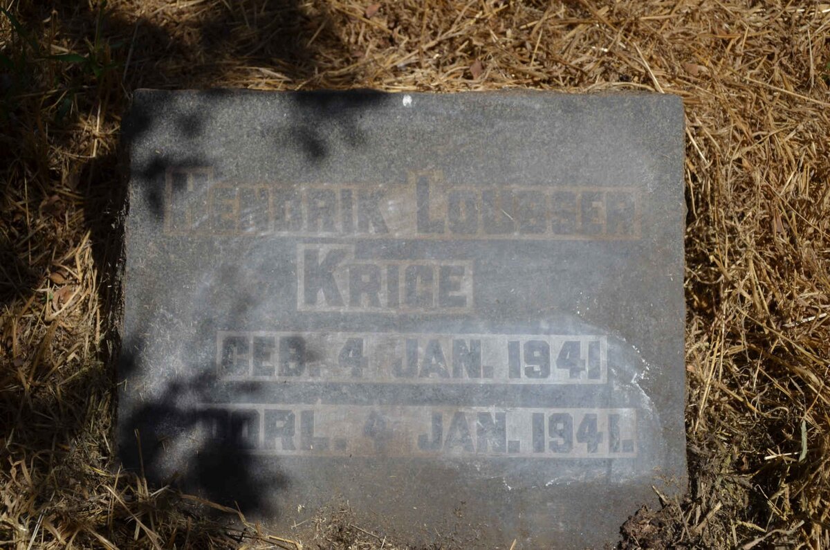 KRIGE Hendrik Loubser 1941-1941