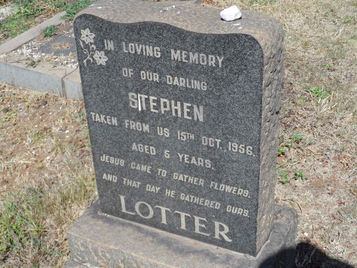 LOTTER Stephen -1956