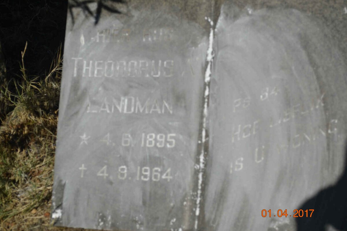 LANDMAN Theodorus 1895-1964