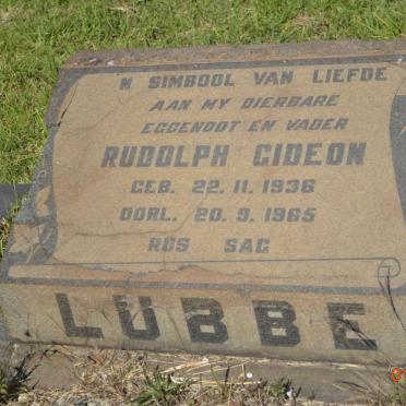 LUBBE Rudolph Gideon 1936-1965