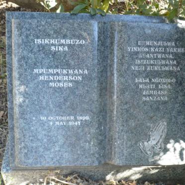 MPUMPUKWANA Henderson Moses 1899-1941