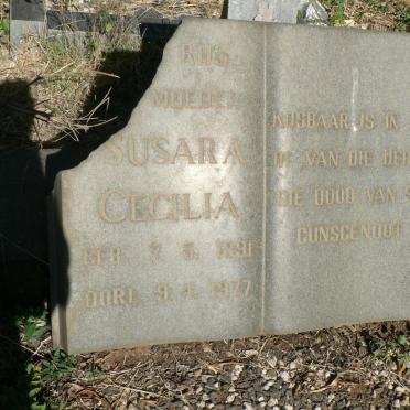 NIEKERK Susara Cecilia, van nee BARNARD 1891-1977