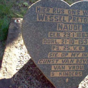 NAUDE Wessel Pretorius 1883-1934