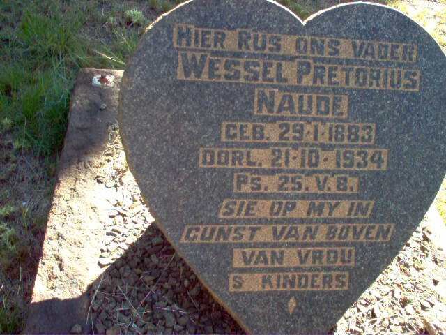NAUDE Wessel Pretorius 1883-1934