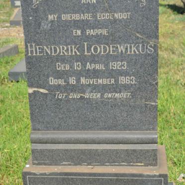 OBERHOLZER Hendrik Lodewikus 1923-1963