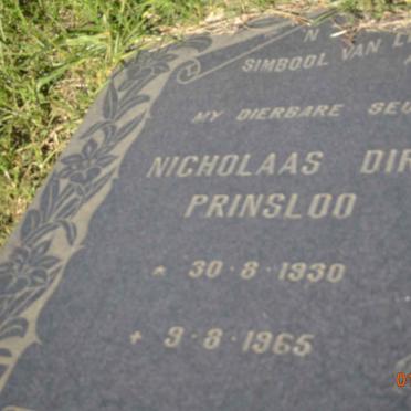 PRINSLOO Nicholaas Dirk 1930-1965