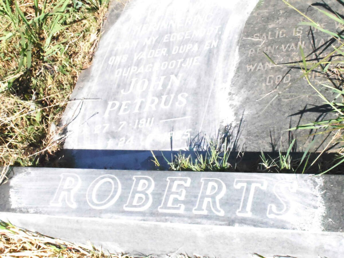 ROBERTS John Petrus 1911-???5