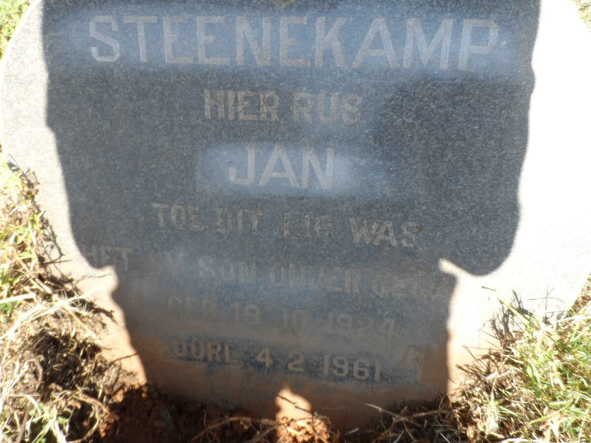 STEENEKAMP Jan 1924-1961
