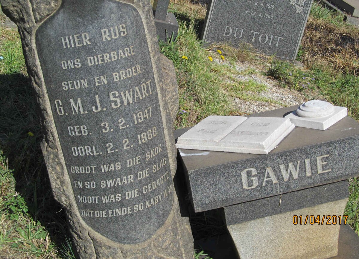 SWART G.M.J. 1947-1968