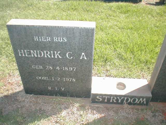 STRYDOM Hendrik C.A. 1897-1978