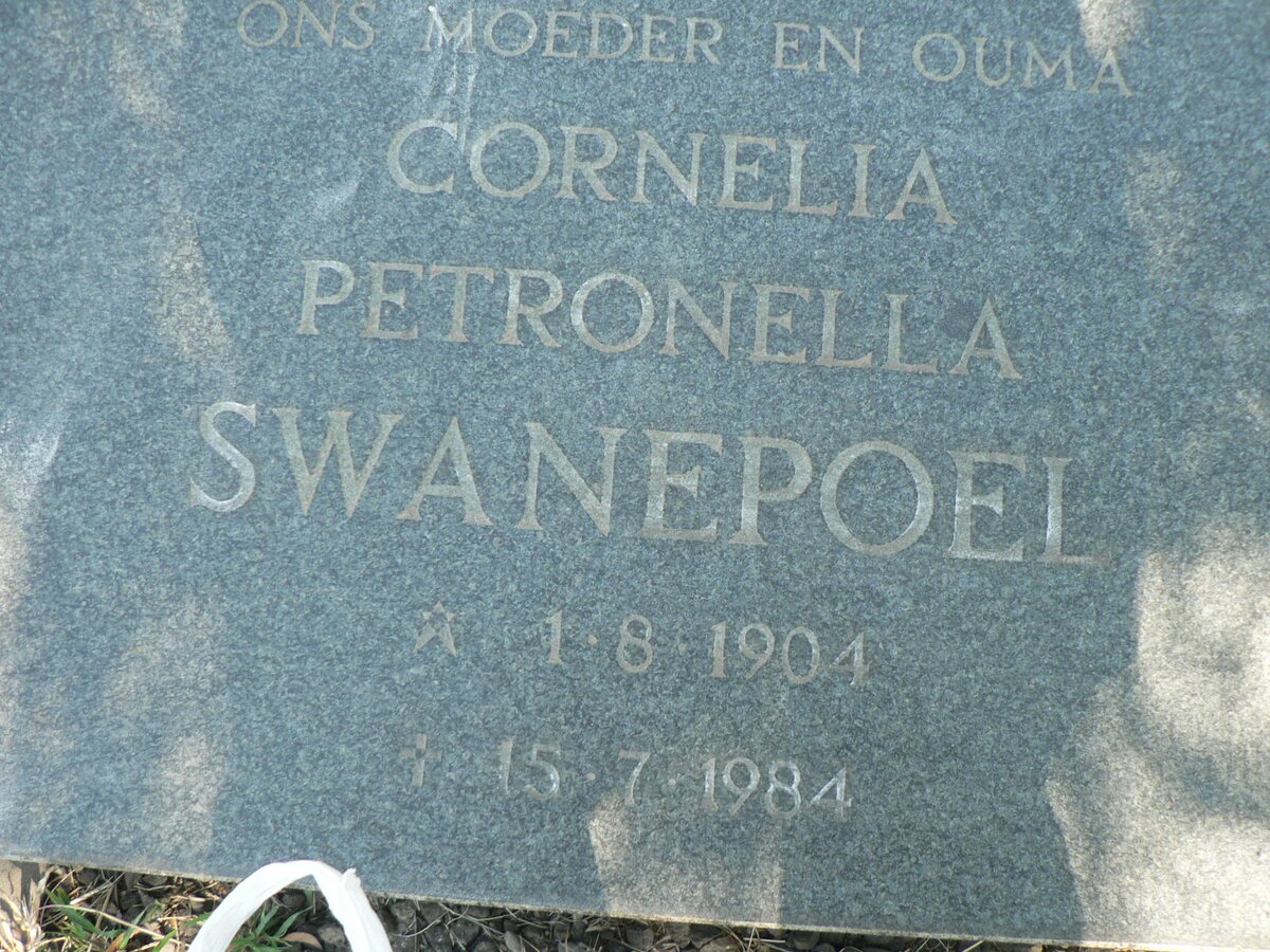 SWANEPOEL Cornelia Petronella 1904-1984