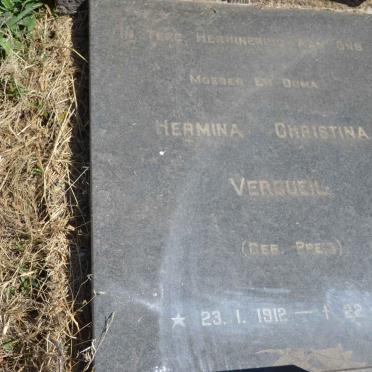 VERCUEIL Hermina Christina nee PREIS 1912-1978