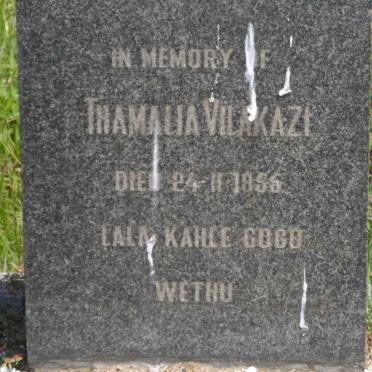 VILAKAZI Thamalia -1956