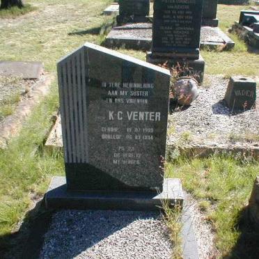 VENTER K.C. 1909-1994