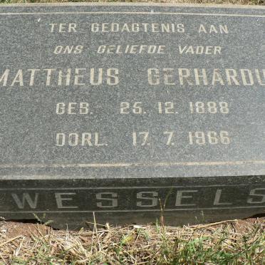 WESSELS Mattheus Gerhardus 1888-1966