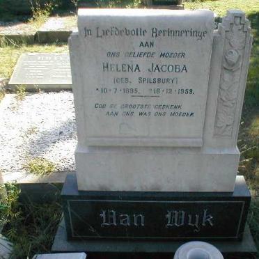 WYK Helena Jacoba, van nee SPILSBURY 1895-1959
