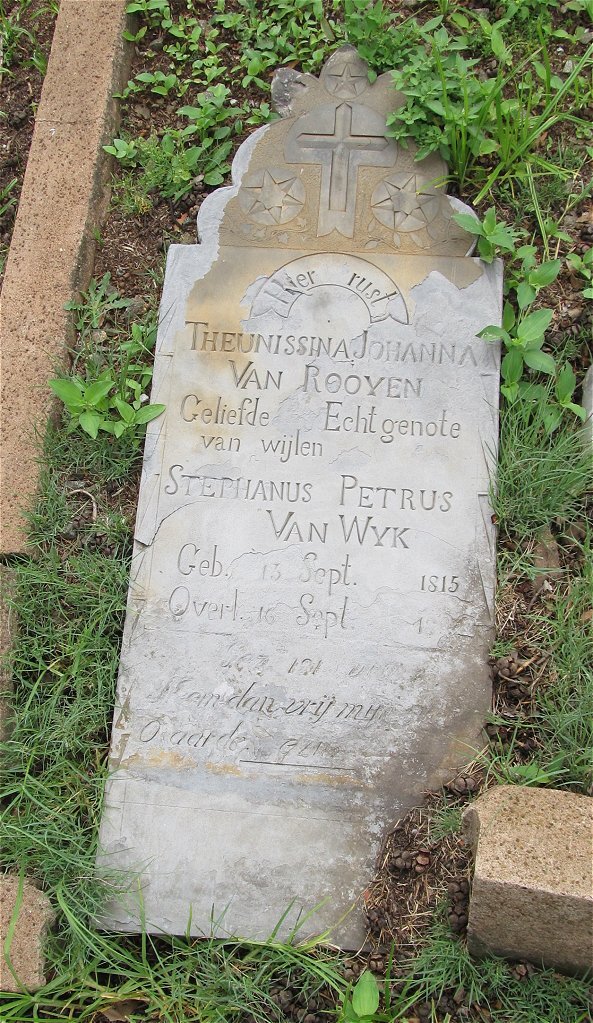 WYK Theunissina Johanna, van nee VAN ROOYEN 1815-18?