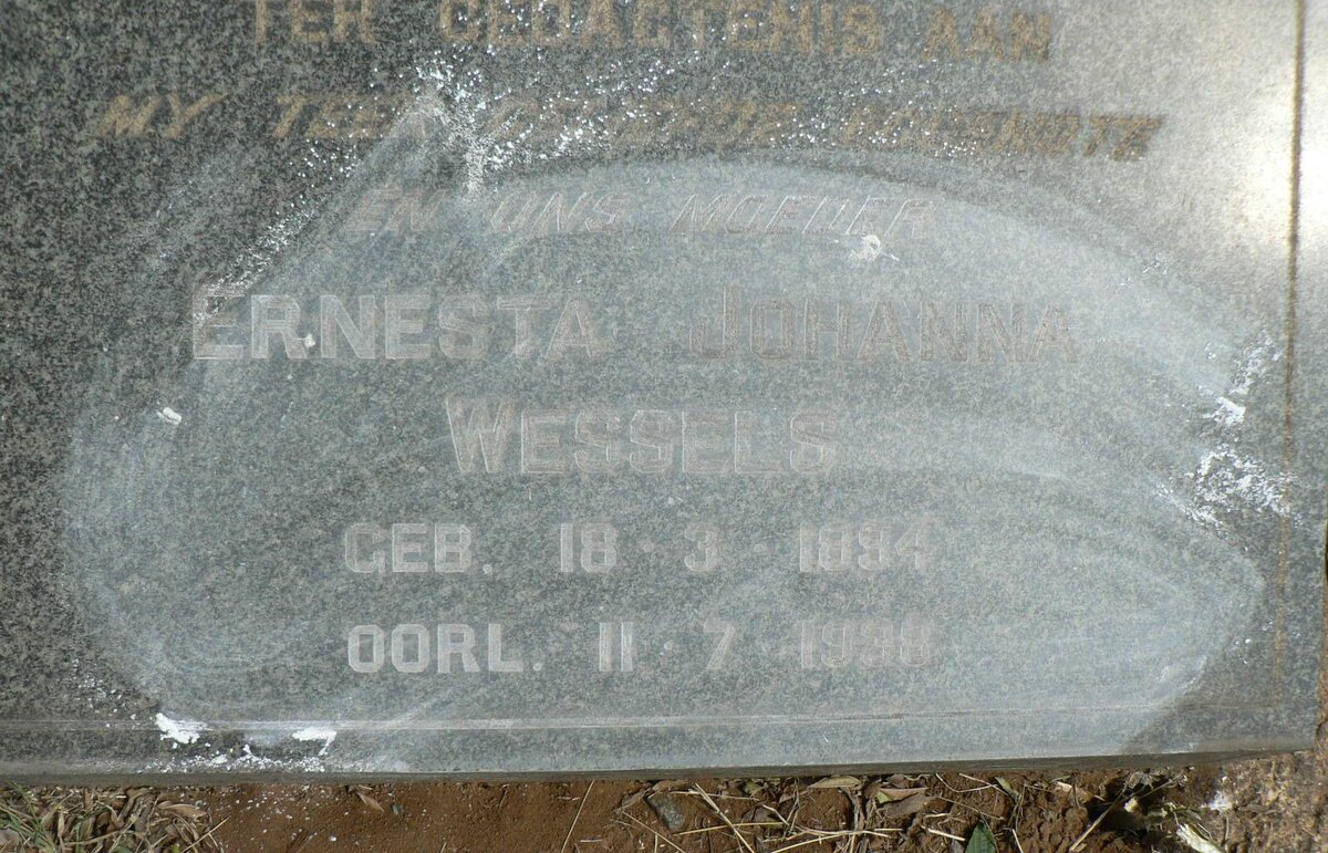 WESSELS Ernesta Johanna 1894-1938
