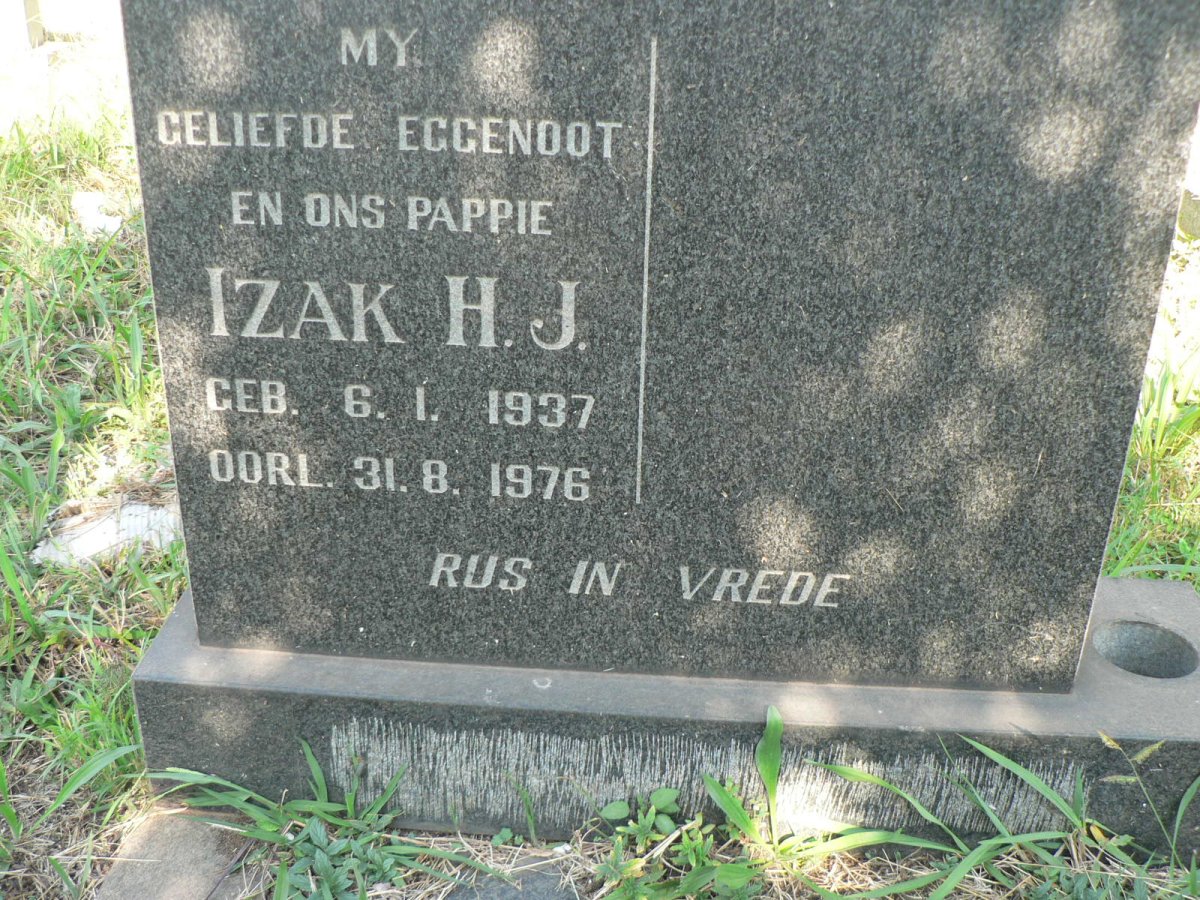 ? Izak H.J. 1937-1976