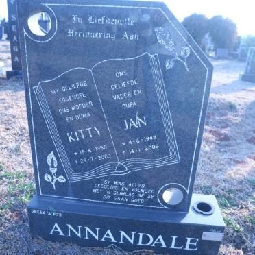 ANNANDALE Jan 1948-2005 &amp; Kitty 1950-2003