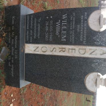 ANDERSON Willem 1940-2003