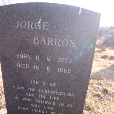 BARROS Jorge 1937-1985