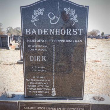 BADENHORST Dirk 1944-2003