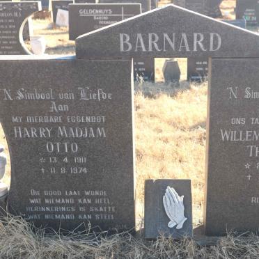 BARNARD Harry Madjam Otto 1911-1974 &amp; Willemina Alwina Therésa 1916-1985