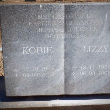 BARNARD Kobie 1922-2003 &amp; Lizzy 1926-2006