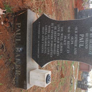 BAKER Paul 1946-2005