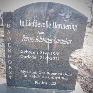 BADENHORST Petrus Johannes Cornelius 1965-2011