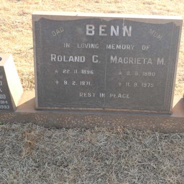 BENN Roland C. 1896-1971 &amp; Magrieta M. 1890-1975 :: HAYWOOD Ronald Frank 1914-1993 &amp; Gwendoline BENN 1921-1978