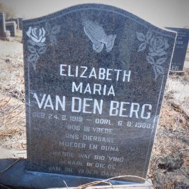 BERG Elizabeth Maria, van den 1919-1980