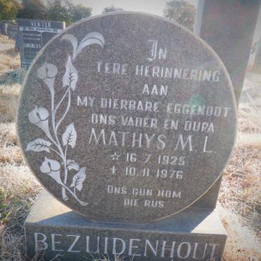 BEZUIDENHOUT Mathys M.L. 1925-1976
