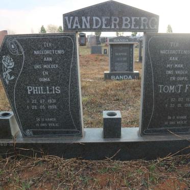 BERG Tom, van der 1936-1998 &amp; Phillis 1931-1998