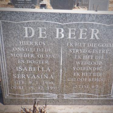 BEER Isabella Servasina, de 1940-1995