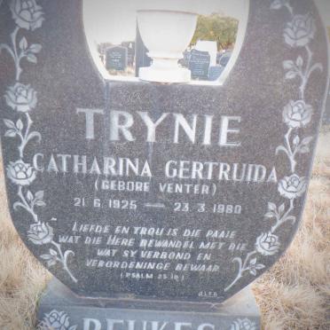 BEUKES Catharina Gertruida nee VENTER 1925-1980