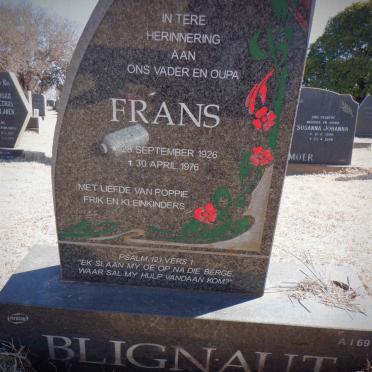 BLIGNAUT Frans 1926-1976