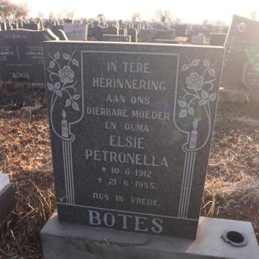 BOTES Elsie Petronella 1912-1985