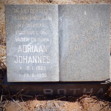 BOTHA Adriaan Johannes 1923-1990