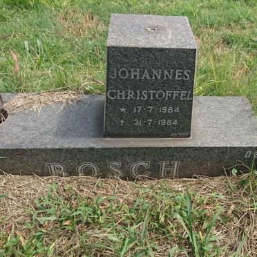 BOSCH Johannes Christoffel 1984-1984