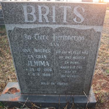 BRITS Jemima 1906-1988