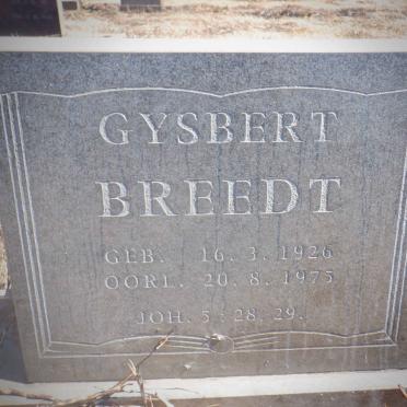 BREEDT Gysbert 1926-1975