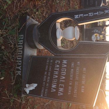 BROODRYK Magdalena Catharina 1943-1989