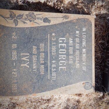 BROWN George 1903-1971 &amp; Ivy 1905-1993