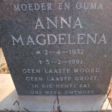 BRUYN Anna Magdelena, de 1932-1991