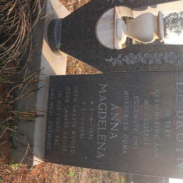 BRUYN Anna Magdelena, de 1932-1991