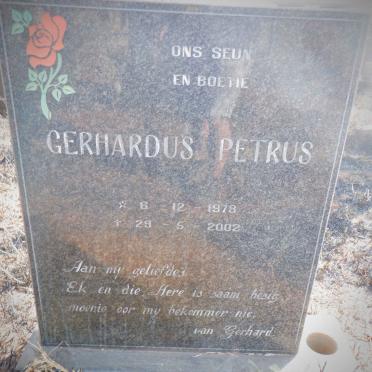 BRITS Gerhardus Petrus 1978-2002