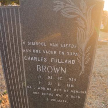 BROWN Charles Fullard 1924-1981
